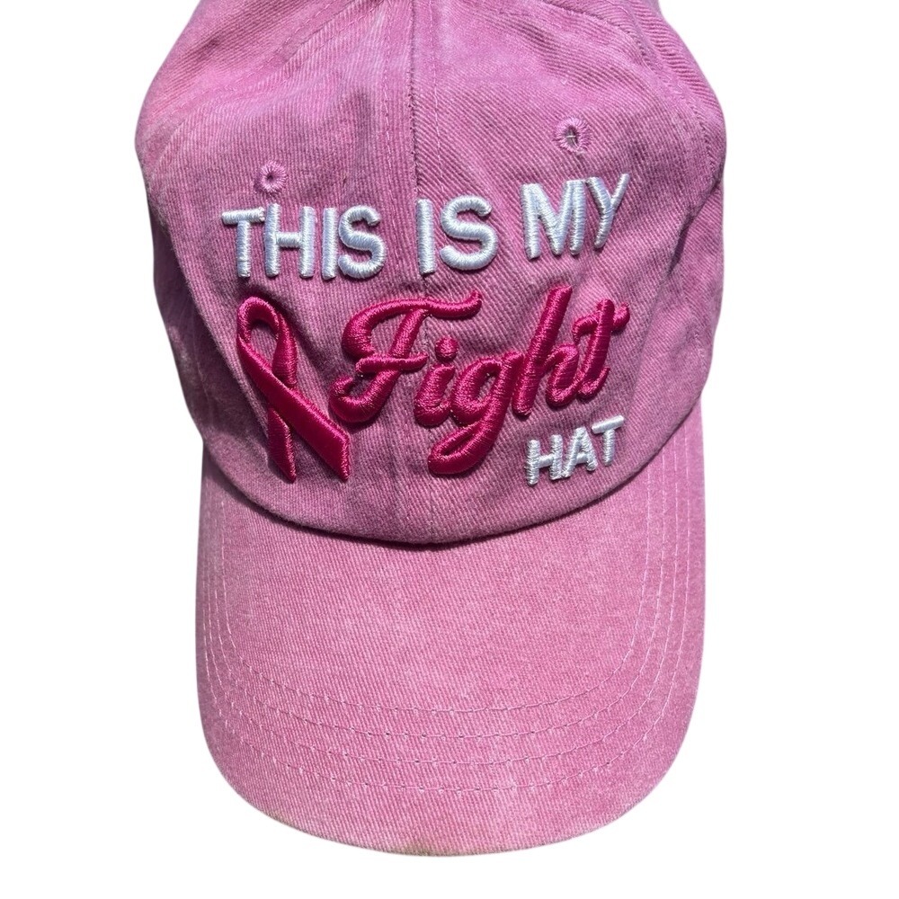 Baseball Cap Womens OS‎ Pink Breast Cancer Awareness Fight Hat